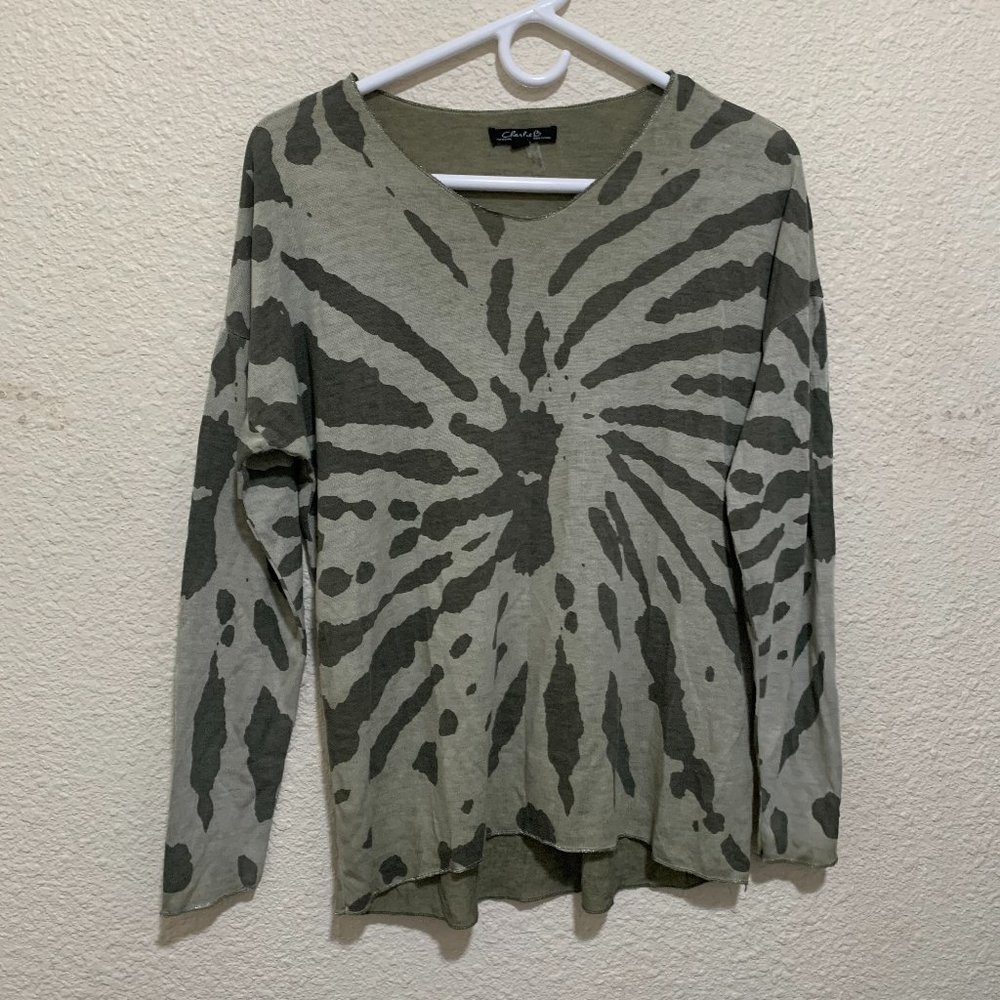 Charlie B Tie Dye Long Sleeve Top XS NWOT